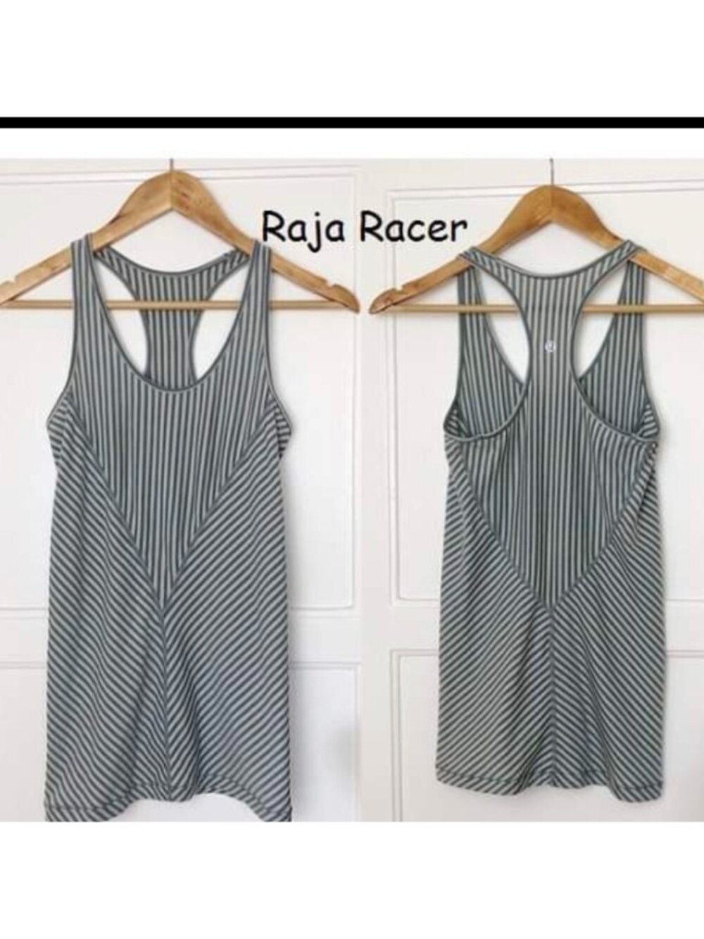 Lululemon Raja Racer Tank Fox Skinny Sparkle Stripe